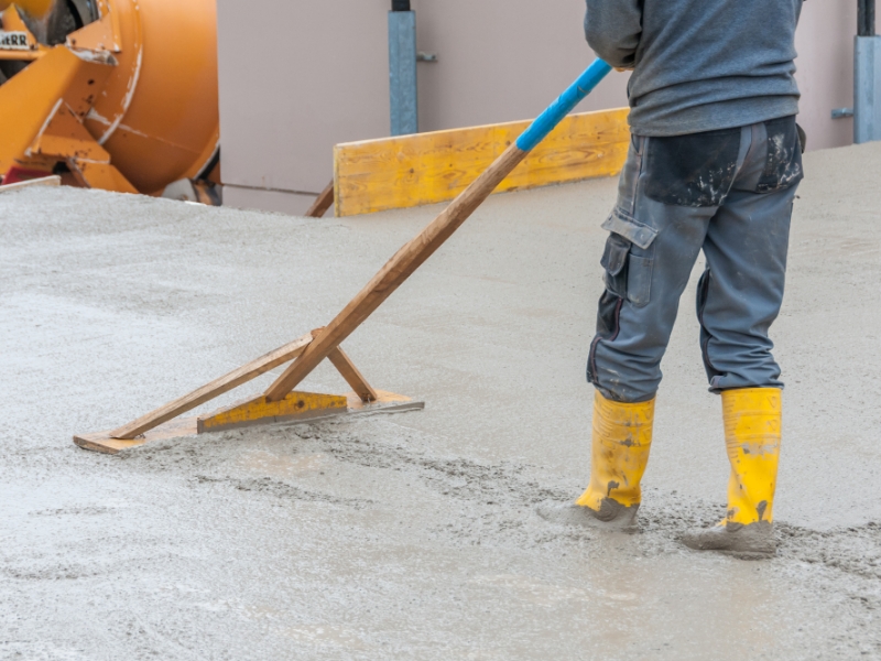 Epic Courts Concrete Installation 1